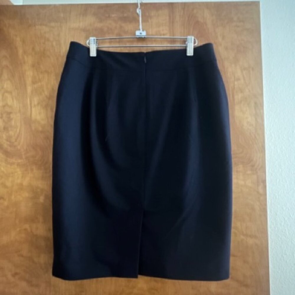 LOFT Navy Pencil Skirt (Curvy Fit)